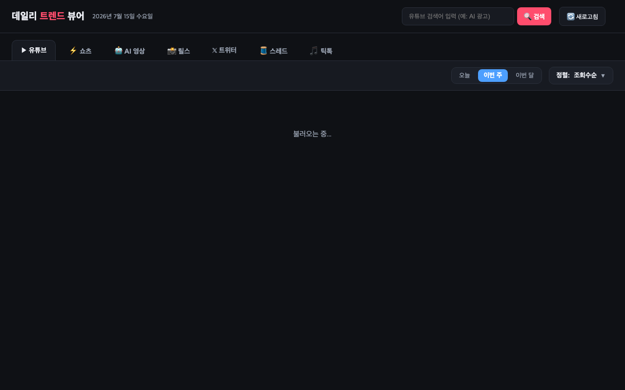 데일리 트렌드 뷰어
